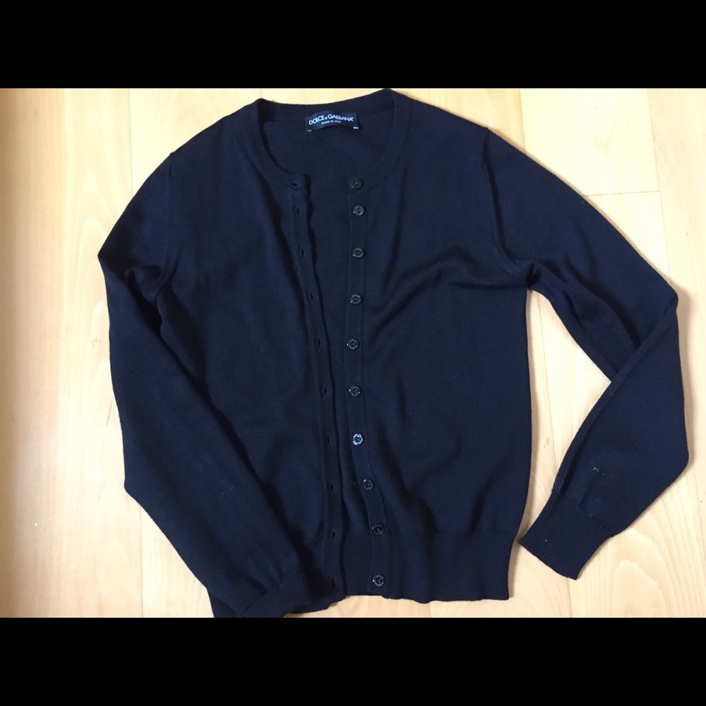 Dolce & Gabbana wool twin set black 38